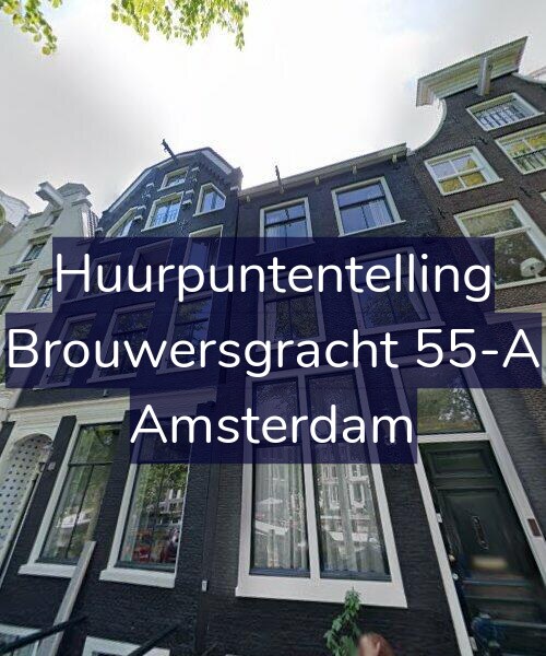 Foto gevel Huurpuntentelling voor Brouwersgracht 55-A, Amsterdam