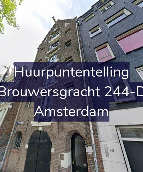 Foto gevel Huurpuntentelling voor Brouwersgracht 244-D, Amsterdam