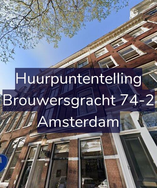 Foto gevel Huurpuntentelling voor Brouwersgracht 74-2, Amsterdam