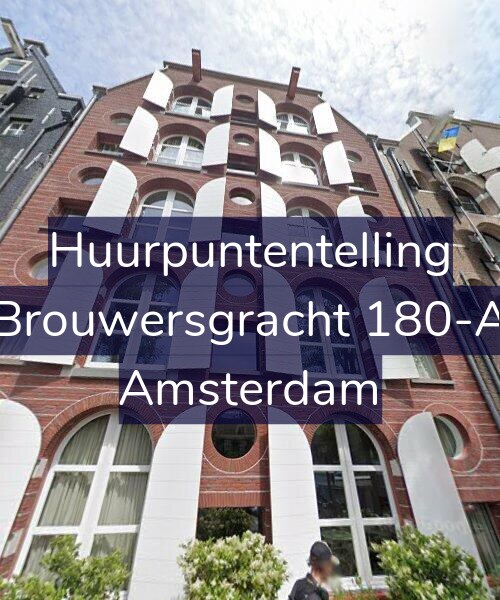Foto gevel Huurpuntentelling voor Brouwersgracht 180-A, Amsterdam