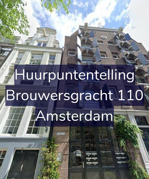 Foto gevel Huurpuntentelling voor Brouwersgracht 110, Amsterdam