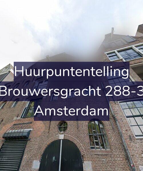 Foto gevel Huurpuntentelling voor Brouwersgracht 288-3, Amsterdam