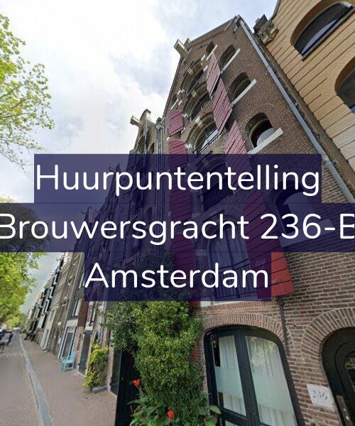 Foto gevel Huurpuntentelling voor Brouwersgracht 236-B, Amsterdam