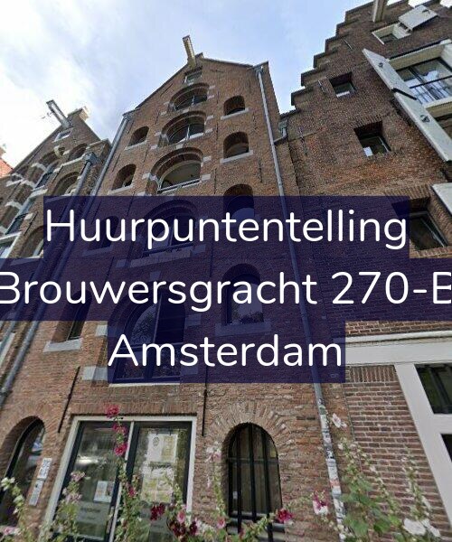 Foto gevel Huurpuntentelling voor Brouwersgracht 270-B, Amsterdam