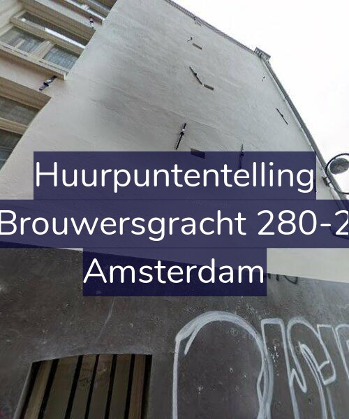 Foto gevel Huurpuntentelling voor Brouwersgracht 280-2, Amsterdam