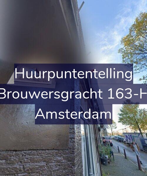 Foto gevel Huurpuntentelling voor Brouwersgracht 163-H, Amsterdam