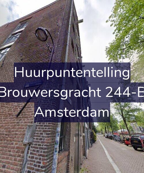 Foto gevel Huurpuntentelling voor Brouwersgracht 244-B, Amsterdam