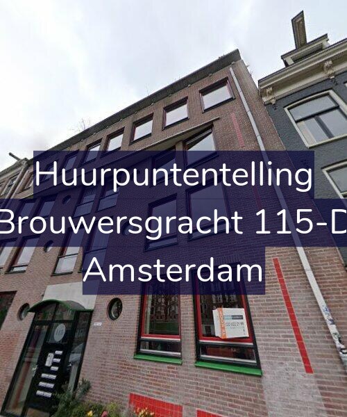 Foto gevel Huurpuntentelling voor Brouwersgracht 115-D, Amsterdam