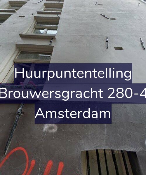 Foto gevel Huurpuntentelling voor Brouwersgracht 280-4, Amsterdam