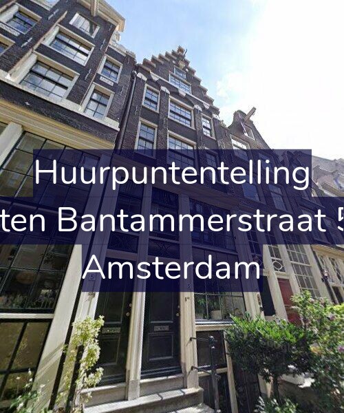 Foto gevel Huurpuntentelling voor Buiten Bantammerstraat 5-O, Amsterdam