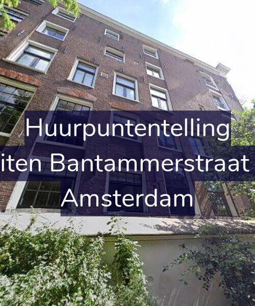 Foto gevel Huurpuntentelling voor Buiten Bantammerstraat 17, Amsterdam
