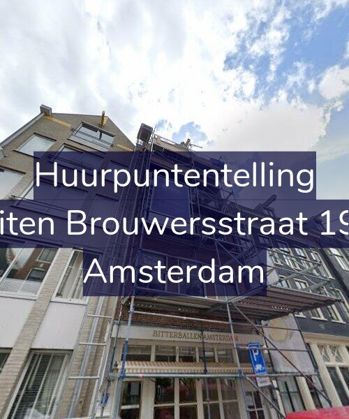 Foto gevel Huurpuntentelling voor Buiten Brouwersstraat 19-3, Amsterdam