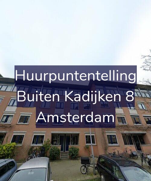 Foto gevel Huurpuntentelling voor Buiten Kadijken 8, Amsterdam
