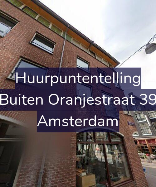 Foto gevel Huurpuntentelling voor Buiten Oranjestraat 39, Amsterdam