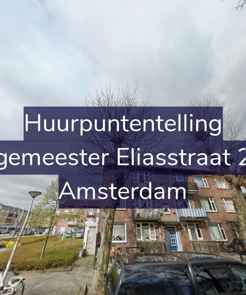 Foto gevel Huurpuntentelling voor Burgemeester Eliasstraat 25-1, Amsterdam