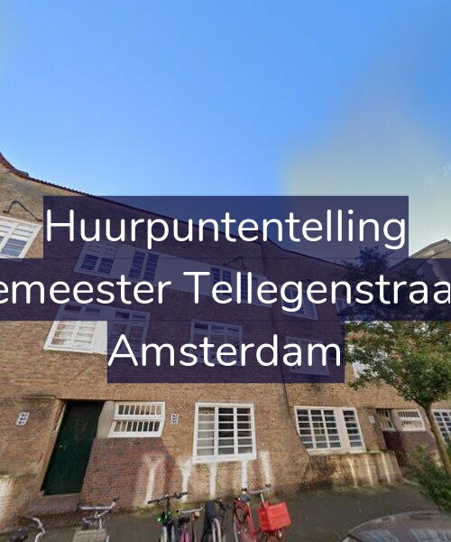 Foto gevel Huurpuntentelling voor Burgemeester Tellegenstraat 158, Amsterdam