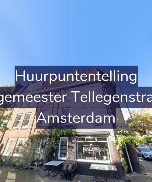 Foto gevel Huurpuntentelling voor Burgemeester Tellegenstraat 2, Amsterdam