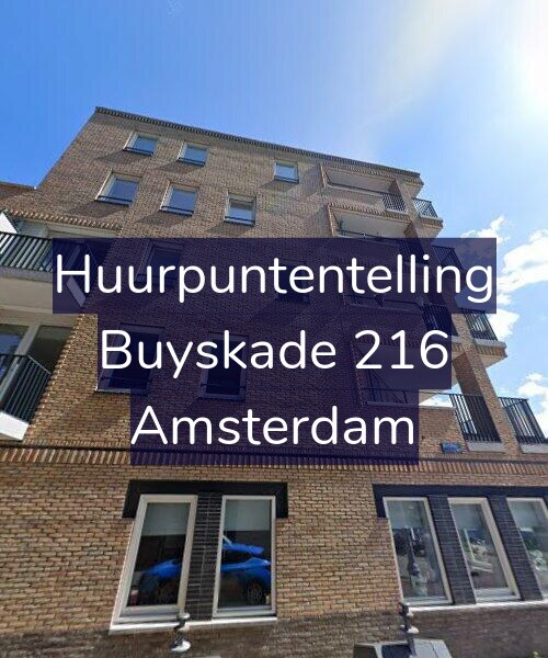 Foto gevel Huurpuntentelling voor Buyskade 216, Amsterdam