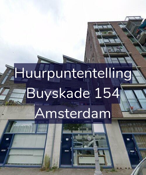Foto gevel Huurpuntentelling voor Buyskade 154, Amsterdam