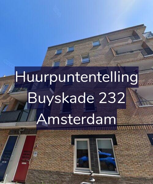 Foto gevel Huurpuntentelling voor Buyskade 232, Amsterdam