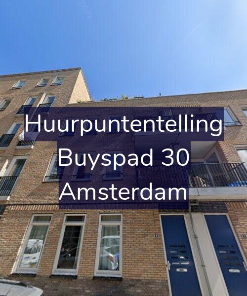 Foto gevel Huurpuntentelling voor Buyspad 30, Amsterdam