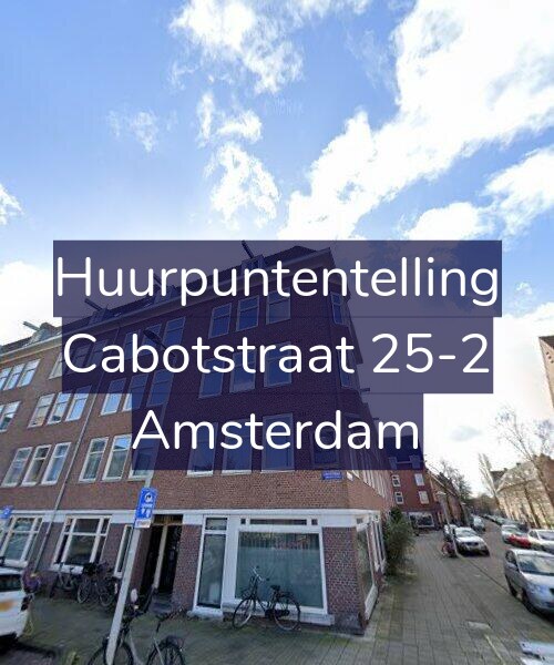 Foto gevel Huurpuntentelling voor Cabotstraat 25-2, Amsterdam