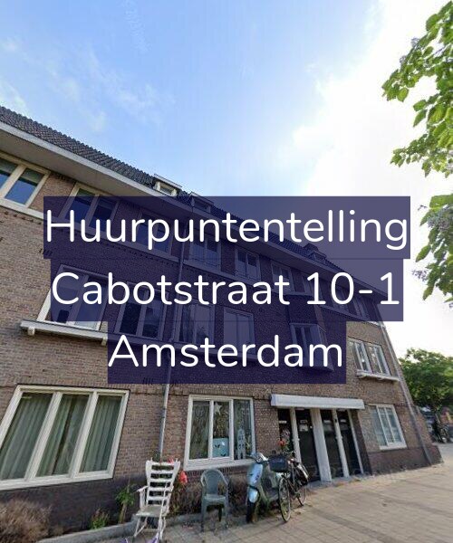 Foto gevel Huurpuntentelling voor Cabotstraat 10-1, Amsterdam