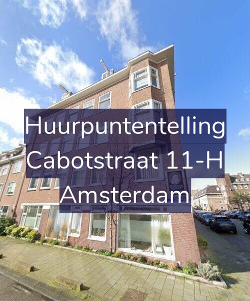 Foto gevel Huurpuntentelling voor Cabotstraat 11-H, Amsterdam