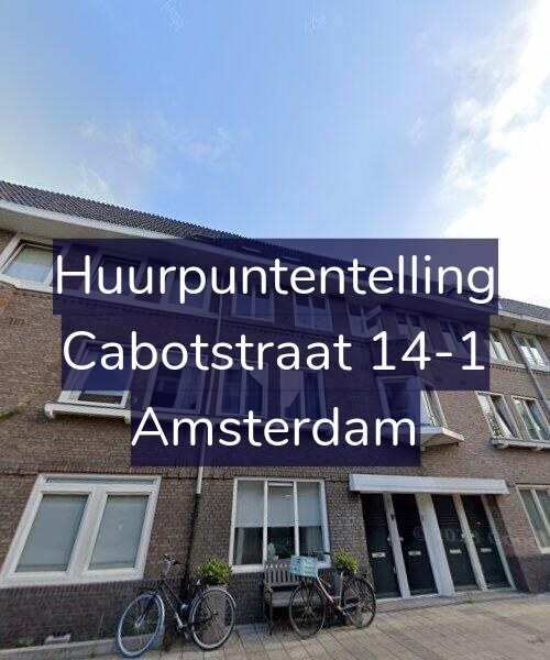 Foto gevel Huurpuntentelling voor Cabotstraat 14-1, Amsterdam