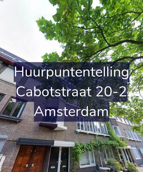 Foto gevel Huurpuntentelling voor Cabotstraat 20-2, Amsterdam