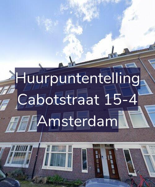 Foto gevel Huurpuntentelling voor Cabotstraat 15-4, Amsterdam