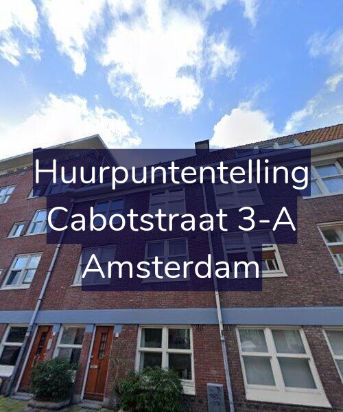 Foto gevel Huurpuntentelling voor Cabotstraat 3-A, Amsterdam