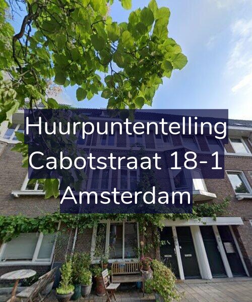 Foto gevel Huurpuntentelling voor Cabotstraat 18-1, Amsterdam