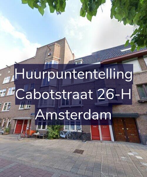 Foto gevel Huurpuntentelling voor Cabotstraat 26-H, Amsterdam