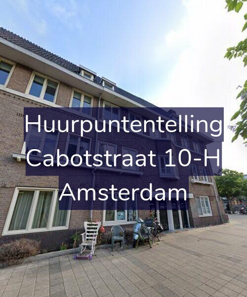 Foto gevel Huurpuntentelling voor Cabotstraat 10-H, Amsterdam