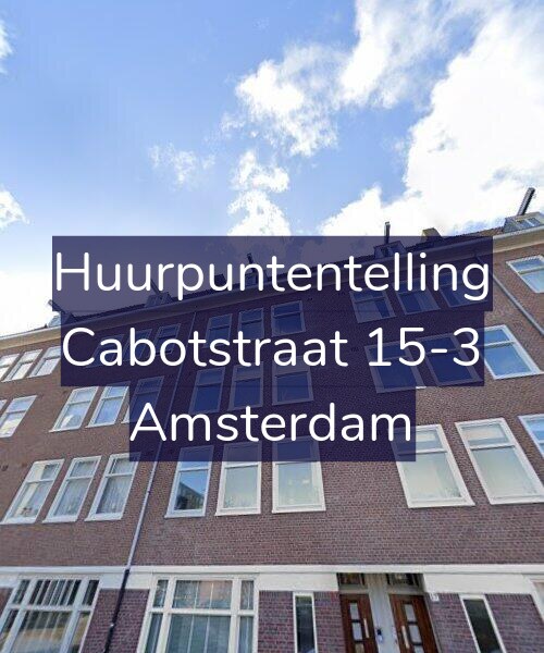 Foto gevel Huurpuntentelling voor Cabotstraat 15-3, Amsterdam
