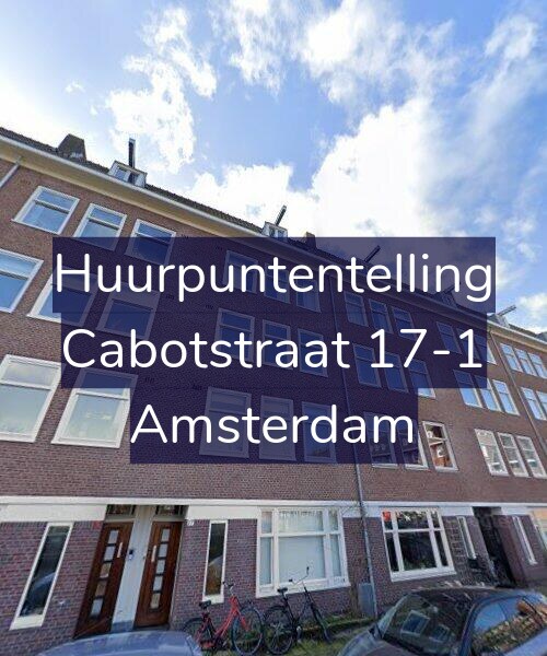 Foto gevel Huurpuntentelling voor Cabotstraat 17-1, Amsterdam