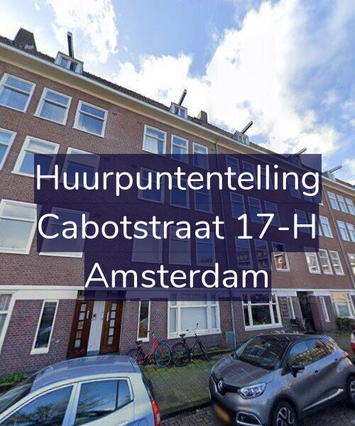 Foto gevel Huurpuntentelling voor Cabotstraat 17-H, Amsterdam