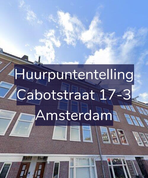 Foto gevel Huurpuntentelling voor Cabotstraat 17-3, Amsterdam