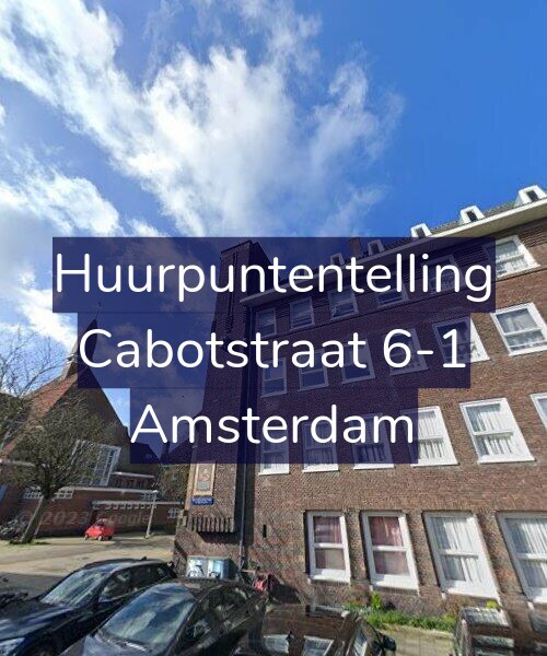 Foto gevel Huurpuntentelling voor Cabotstraat 6-1, Amsterdam