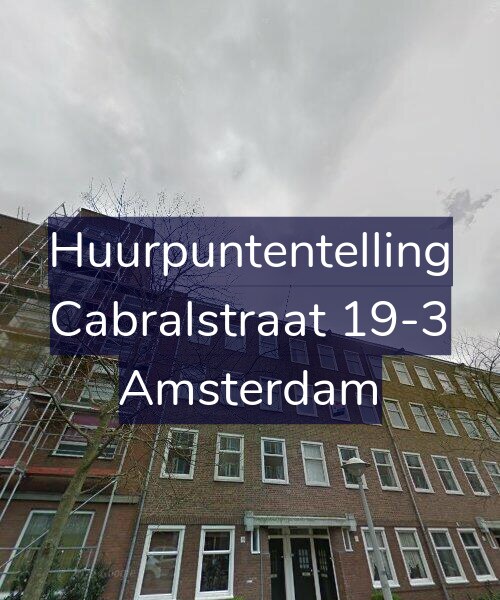Foto gevel Huurpuntentelling voor Cabralstraat 19-3, Amsterdam