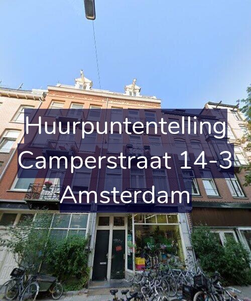 Foto gevel Huurpuntentelling voor Camperstraat 14-3, Amsterdam