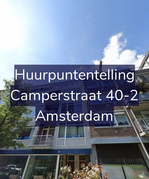 Foto gevel Huurpuntentelling voor Camperstraat 40-2, Amsterdam
