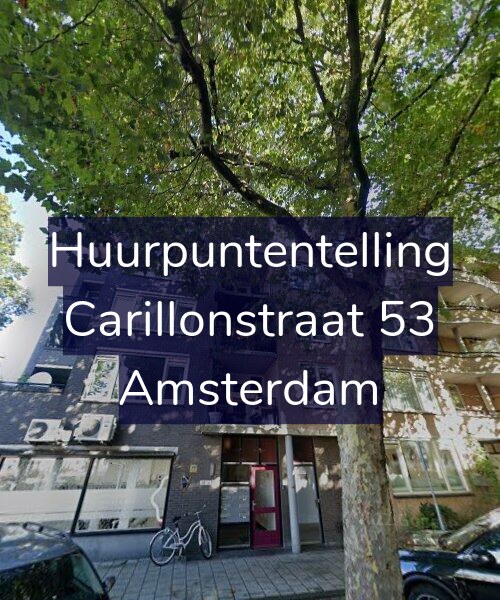 Foto gevel Huurpuntentelling voor Carillonstraat 53, Amsterdam