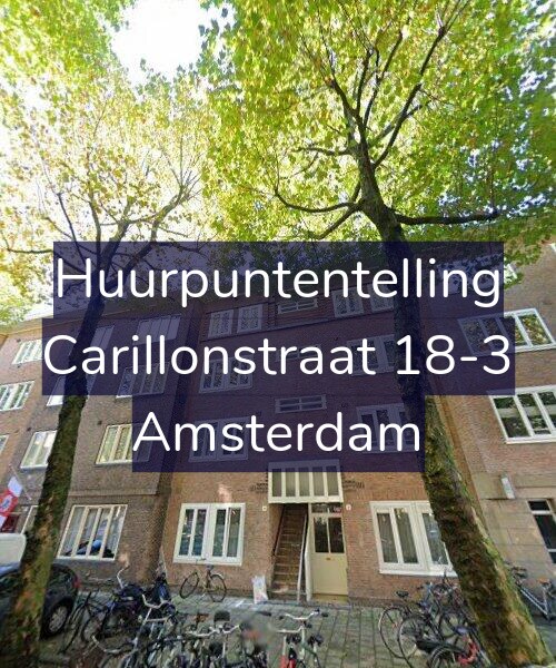 Foto gevel Huurpuntentelling voor Carillonstraat 18-3, Amsterdam