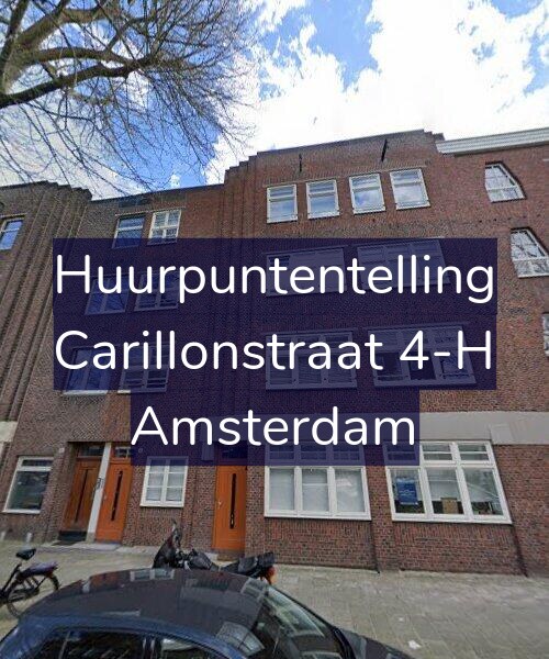 Foto gevel Huurpuntentelling voor Carillonstraat 4-H, Amsterdam