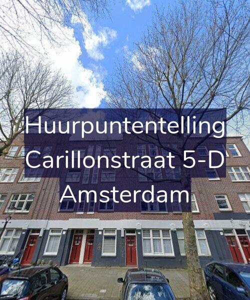 Foto gevel Huurpuntentelling voor Carillonstraat 5-D, Amsterdam