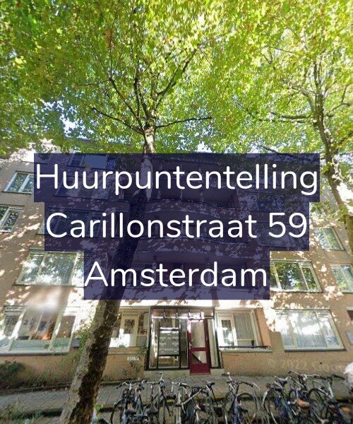 Foto gevel Huurpuntentelling voor Carillonstraat 59, Amsterdam