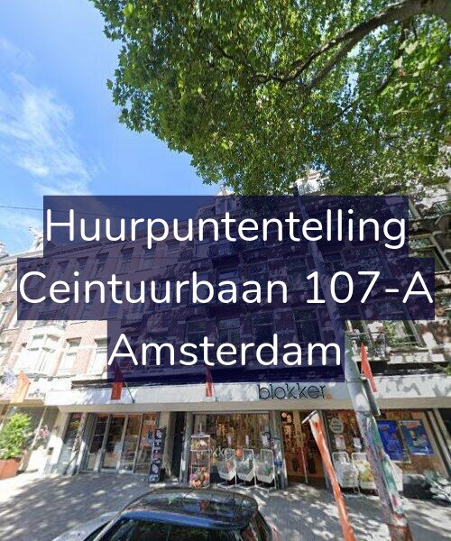 Foto gevel Huurpuntentelling voor Ceintuurbaan 107-A, Amsterdam