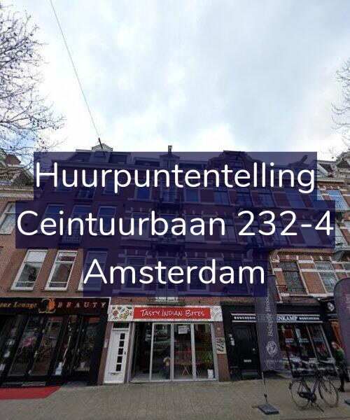 Foto gevel Huurpuntentelling voor Ceintuurbaan 232-4, Amsterdam